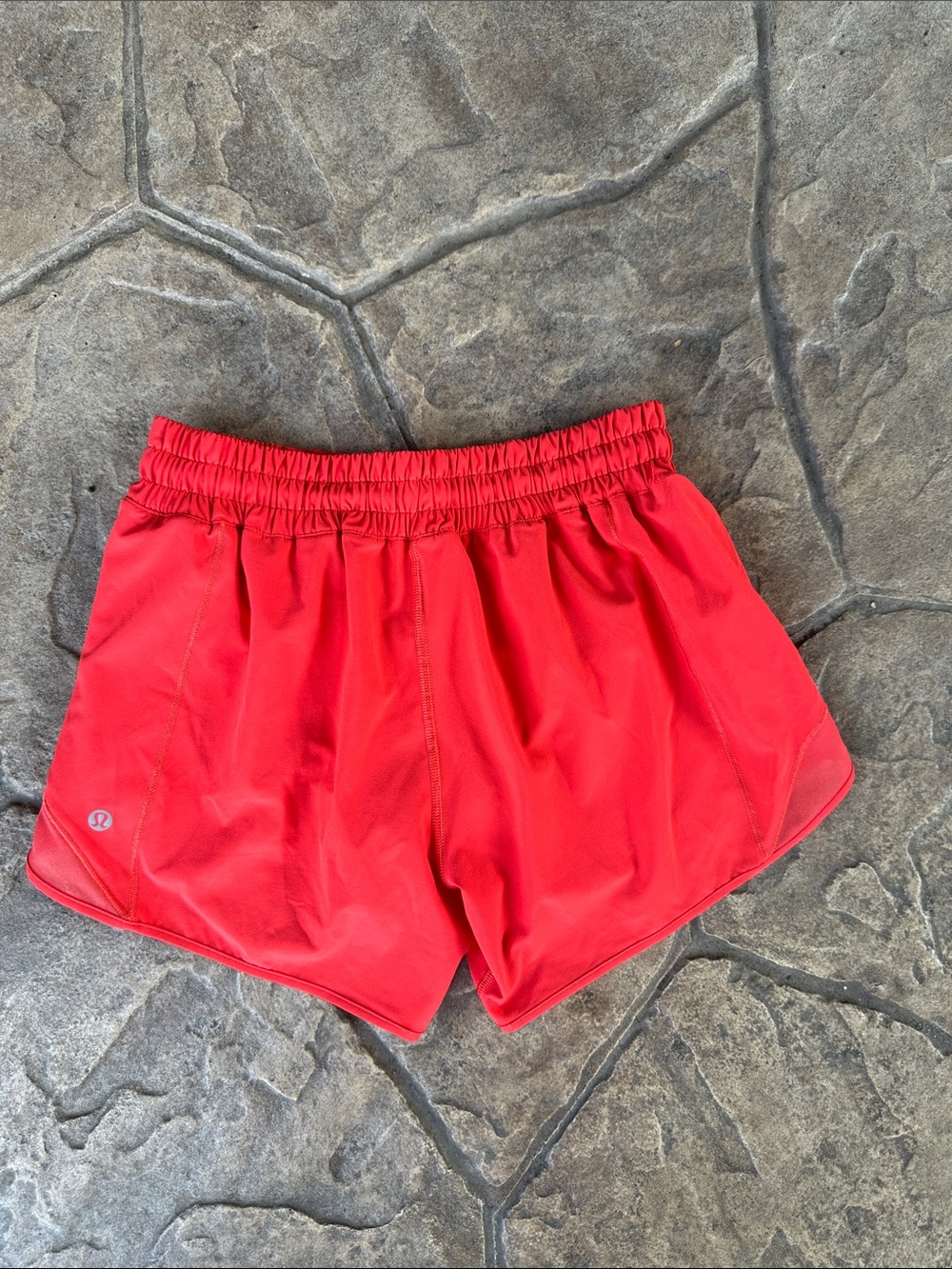 lululemon athletica Red Athletic Shorts with Elastic Waist